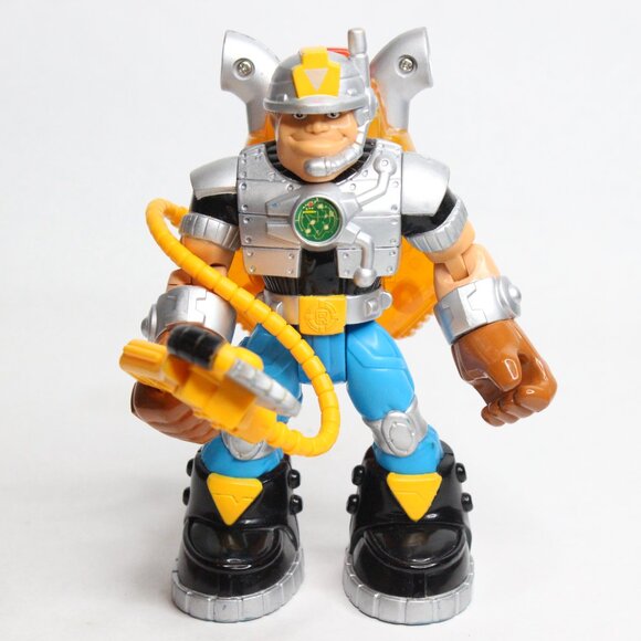 VTG 1997 Voice Tech Jack Hammer Figure Mattel Fisher Price Rescue Hero Untested - Picture 5 of 8